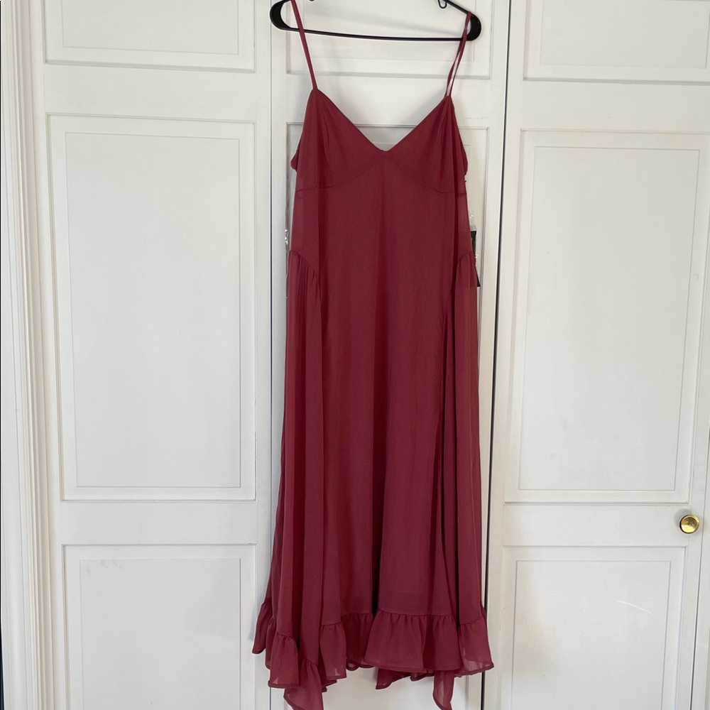 Future‎ Collective | Chic Wine Red High Low Dress | New